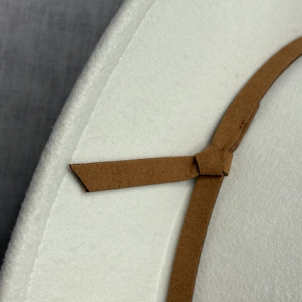 Crown Vintage Hat Women's Creme Ivory Modern Boho Fedora Rancher NWT - Picture 8 of 8